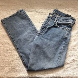GOLDSIGN Womens Jeans Sz 26 Blue Relaxed Straight Leg Denim 100% Cotton Pants